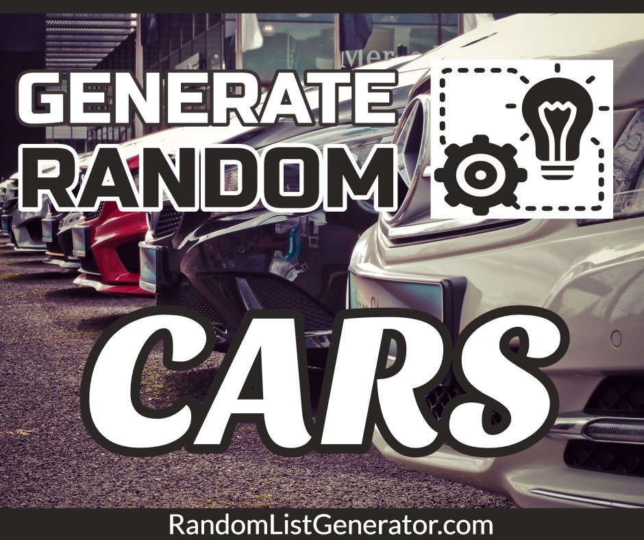 Top Random Car Generator Tools & Reviews For Car Enthusiasts